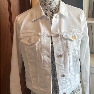 Michael Kors white denim jacket